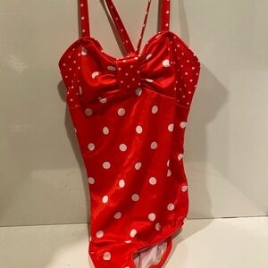 NWT Gymboree Polka Dot One-Piece Swimsuit, UPF Sunscreen Swimwear Size 10 $24.95